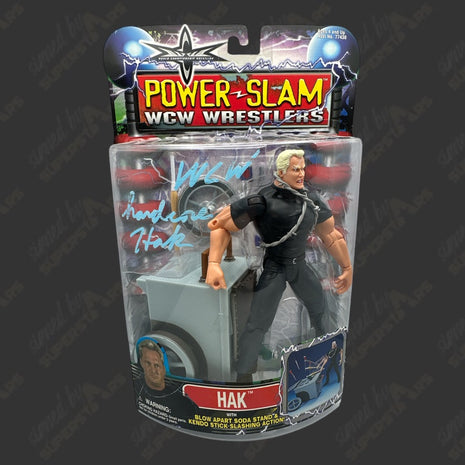 Sandman signed WCW Power Slam Action Figure