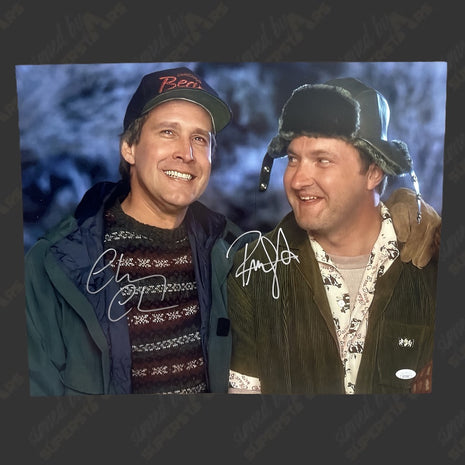 Chevy Chase & Randy Quaid (Christmas Vacation) dual signed 16x20 Photo (w/ JSA)