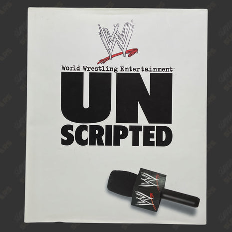 Rob Van Dam signed WWE Unscripted Book