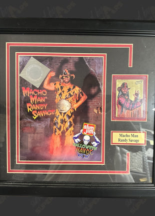 Macho Man Randy Savage signed Framed Plaque