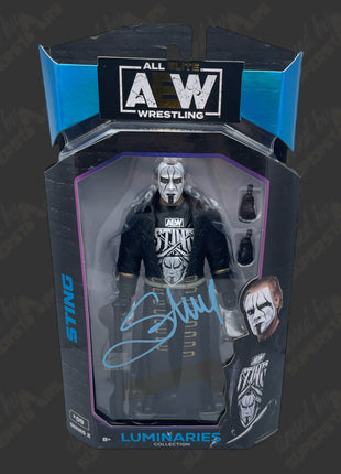 Sting signed AEW Luminaries Series 2 Action Figure (w/ JSA)