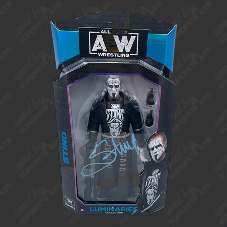 Sting signed AEW Luminaries Series 2 Action Figure (w/ JSA)