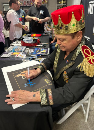 Jerry Lawler signed 11x14 Printed Canvas