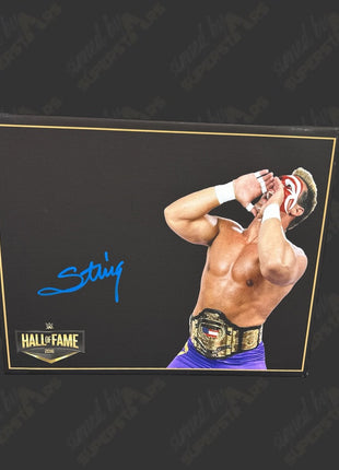 Sting signed 11x14 Printed Canvas