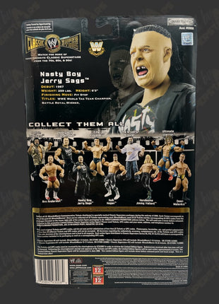 Jerry Saggs signed WWE Jakks Classic Superstars Action Figure