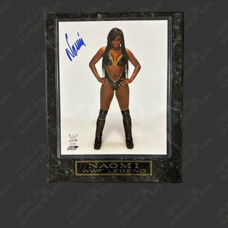 Naomi signed Wood Plaque