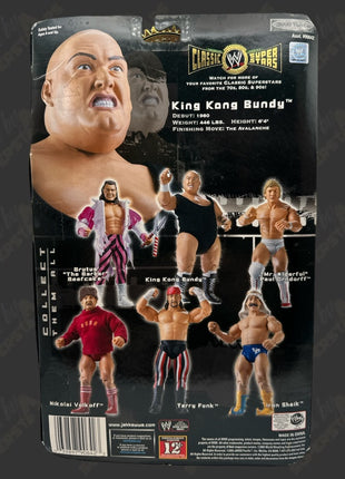 King Kong Bundy signed WWE Jakks Classic Superstars Action Figure