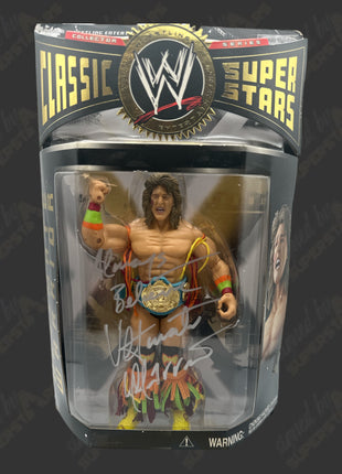 Ultimate Warrior signed WWE Jakks Classic Superstars Action Figure