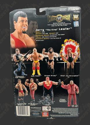 Jerry Lawler signed WWE Jakks Classic Superstars Action Figure