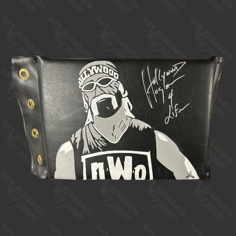 Hulk Hogan signed Hand Painted Art Turnbuckle Pad
