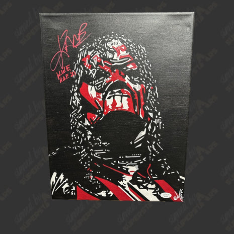 Kane signed 12x16 Hand Painted Canvas Art (w/ JSA)