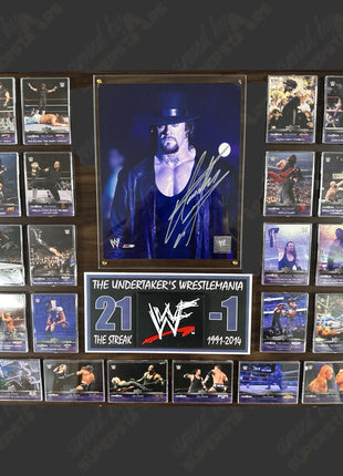 Undertaker signed Wood Plaque