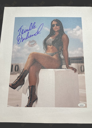 Tenille Dashwood signed & kissed 16x20 Canvas (w/ JSA)
