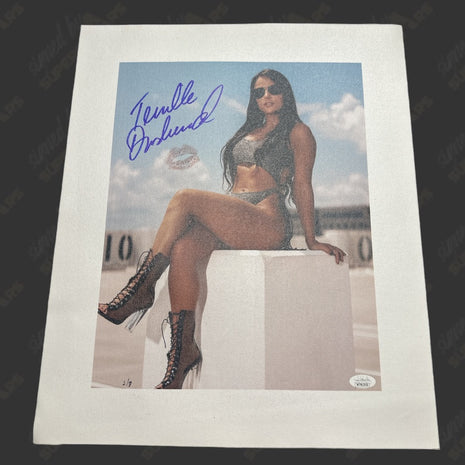 Tenille Dashwood signed & kissed 16x20 Canvas (w/ JSA)