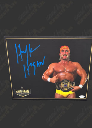 Hulk Hogan signed 11x14 Printed Canvas (w/ JSA)
