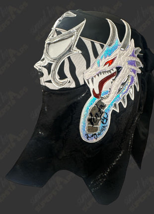 Penta signed & Ring Worn Mask (White Dragon)
