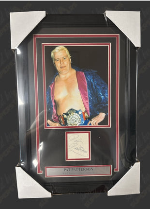 Pat Patterson signed Framed Plaque