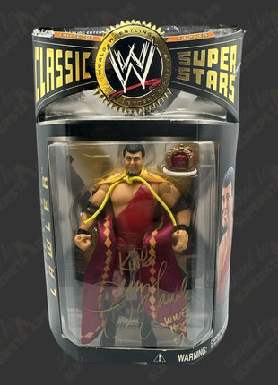 Jerry Lawler signed WWE Jakks Classic Superstars Action Figure
