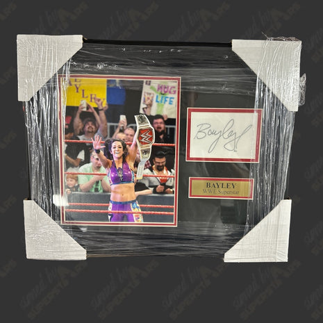 Bayley signed Framed Plaque