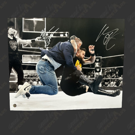 Kevin Owens & Shane McMahon dual signed 16x20 Photo