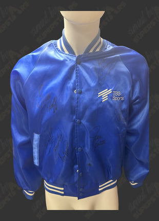 Multi-signed TBS Sports Jacket by NWA wrestlers (13 autographs!)