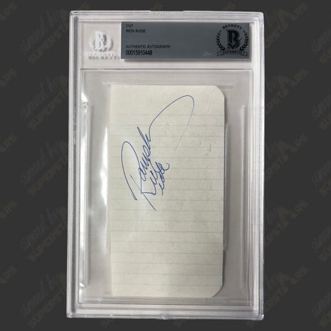 Rick Rude signed Cut (w/ Beckett)