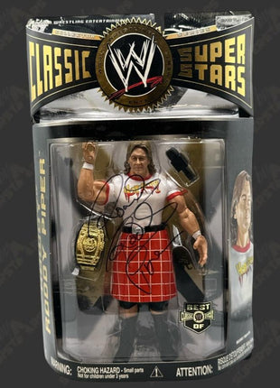 Rowdy Roddy Piper signed WWE Jakks Classic Superstars Action Figure