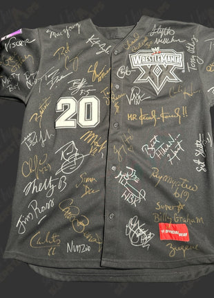 Multi-signed WWE Wrestlemania 20 Jersey (35+ autographs!)