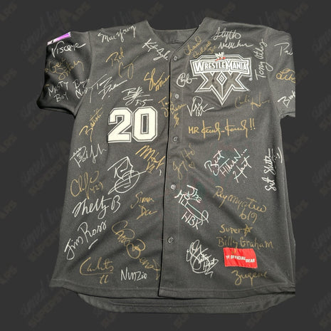 Multi-signed WWE Wrestlemania 20 Jersey (35+ autographs!)