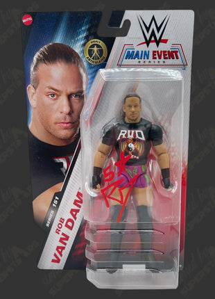 Rob Van Dam signed WWE Main Event Series 151 Action Figure (w/ JSA)