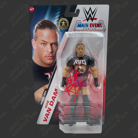 Rob Van Dam signed WWE Main Event Series 151 Action Figure (w/ JSA)