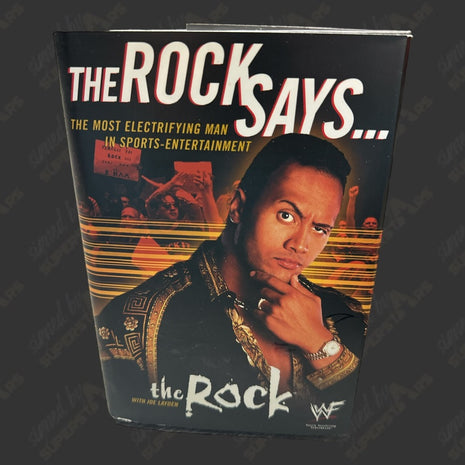 The Rock signed The Rock Says Book (w/ WWE COA)