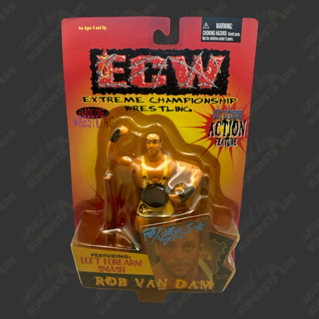 Rob Van Dam signed ECW Action Figure