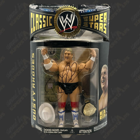 Dusty Rhodes signed WWE Jakks Classic Superstars Action Figure