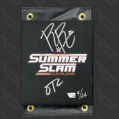 Roman Reigns signed WWE Summerslam 2024 Turnbuckle Pad (w/ Fanatics + Inscription)