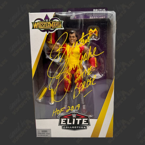 Brutus Beefcake signed WrestleMania WWE Elite Action Figure