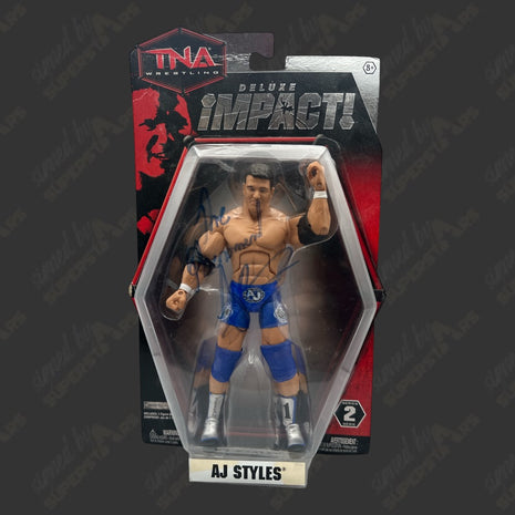 AJ Styles signed TNA Impact Action Figure