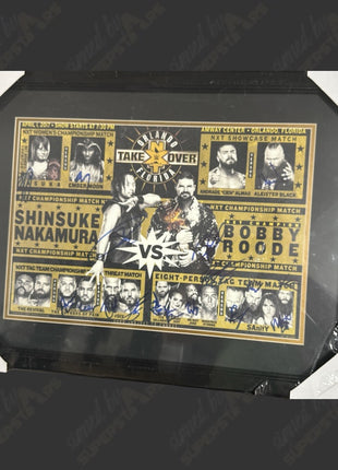 Multi-signed NXT Takeover Orlando 2017 Framed Plaque