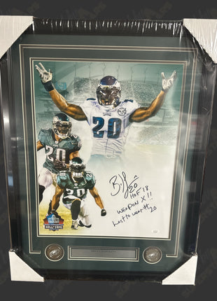 Brian Dawkins (Philadelphia Eagles) signed Framed Plaque (w/ JSA)