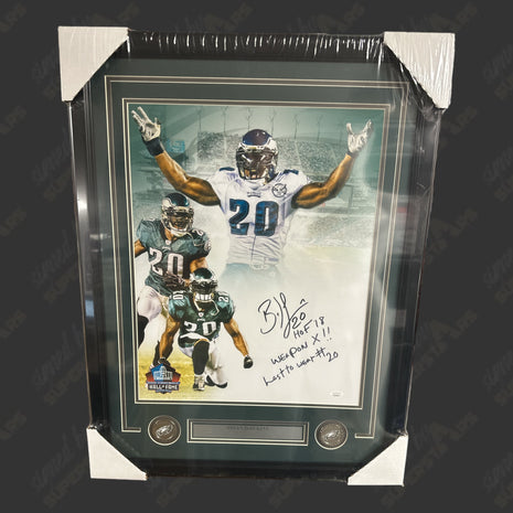 Brian Dawkins (Philadelphia Eagles) signed Framed Plaque (w/ JSA)