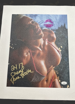 Dana Brooke signed & kissed 16x20 Canvas (w/ JSA)