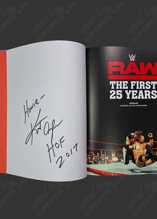 Kurt Angle signed WWE RAW First 25 Years Book
