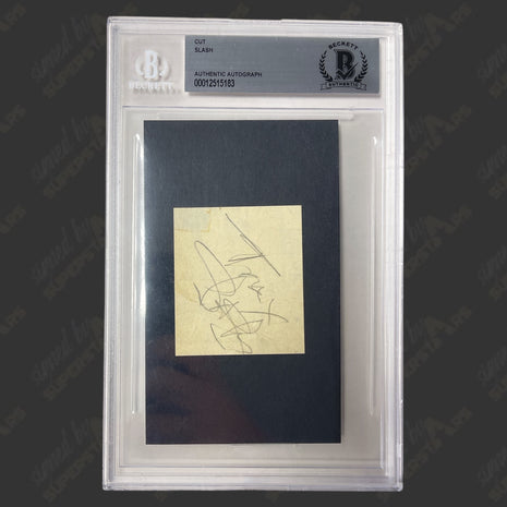 Slash (Guns N Roses) signed Cut (w/ Beckett)