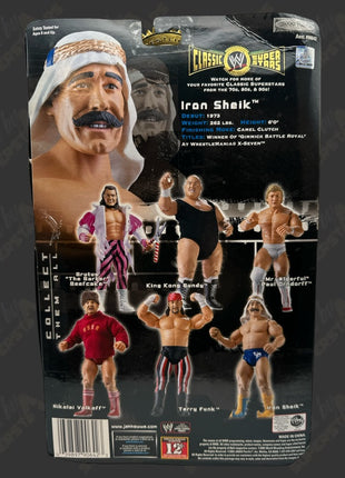 Iron Sheik signed WWE Jakks Classic Superstars Action Figure