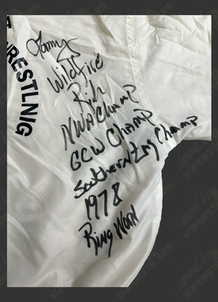 Tommy Rich signed Ring Worn Jacket from Georgia Championship Wrestling