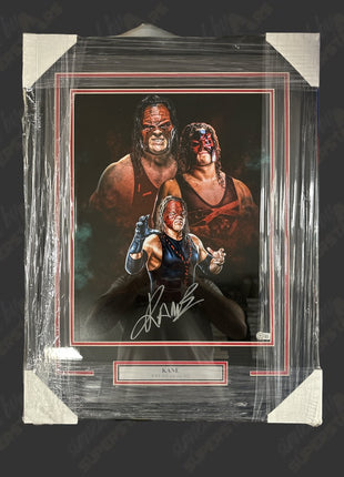 Kane signed Framed Plaque (w/ Beckett)