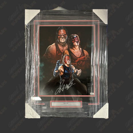 Kane signed Framed Plaque (w/ Beckett)