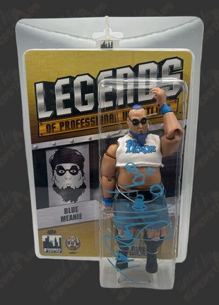 The Blue Meanie signed Legends of Wrestling Action Figure