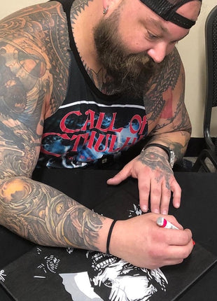 Bray Wyatt a signé une toile peinte à la main de 11 x 14 po