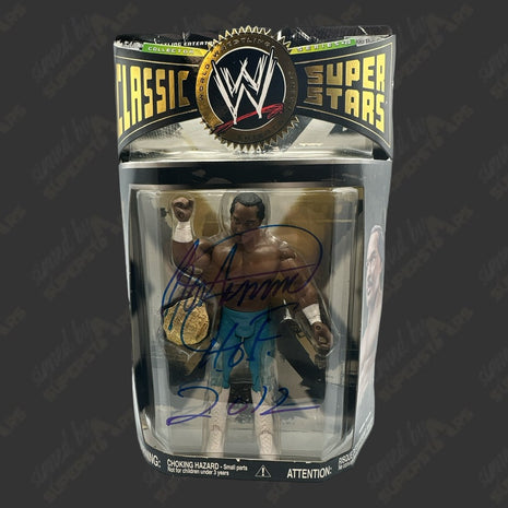 Ron Simmons signed WWE Jakks Classic Superstars Action Figure